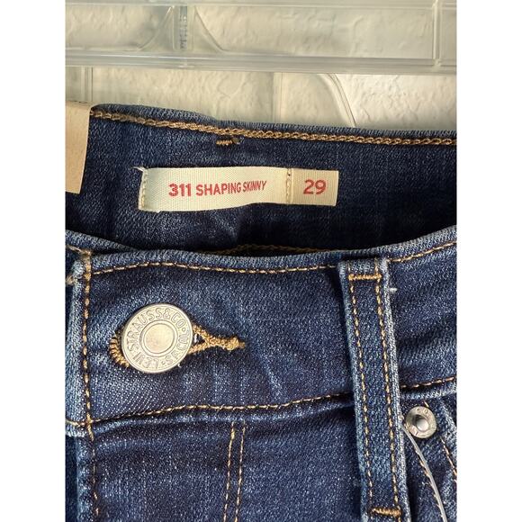 Levi’s 311 Shaping Skinny Jeans - Dark Wash, Size 29x30 - New with Tags - Picture 3 of 5